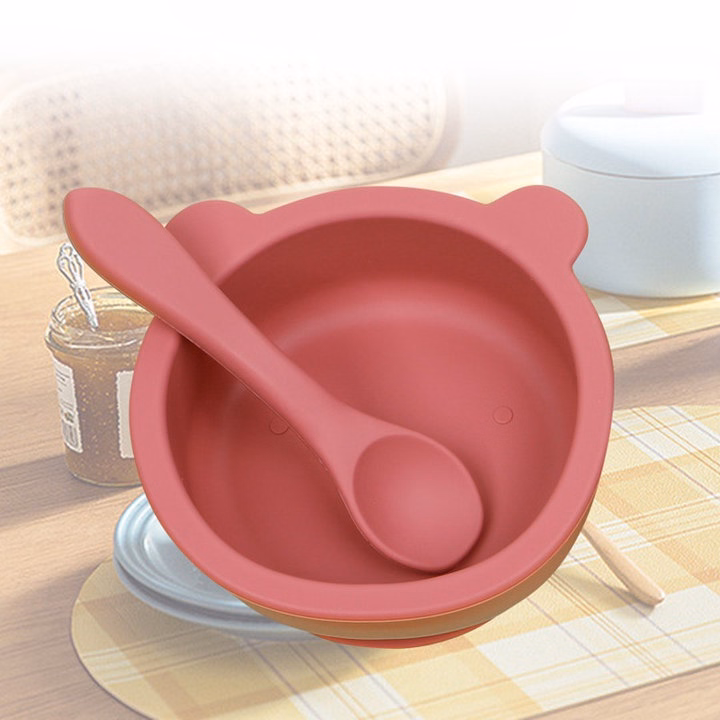 Bát Ăn Cho Bé Chống Đổ Kèm Thìa Silicon 57041 - Lady'S Passion - Ảnh 5