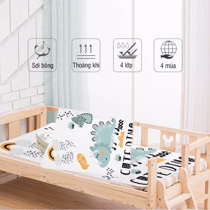 Tấm Lót Chống Thấm 4 Lớp Hình Thú 50X70Cm 02823 - Lady'S Passion - Ảnh 7
