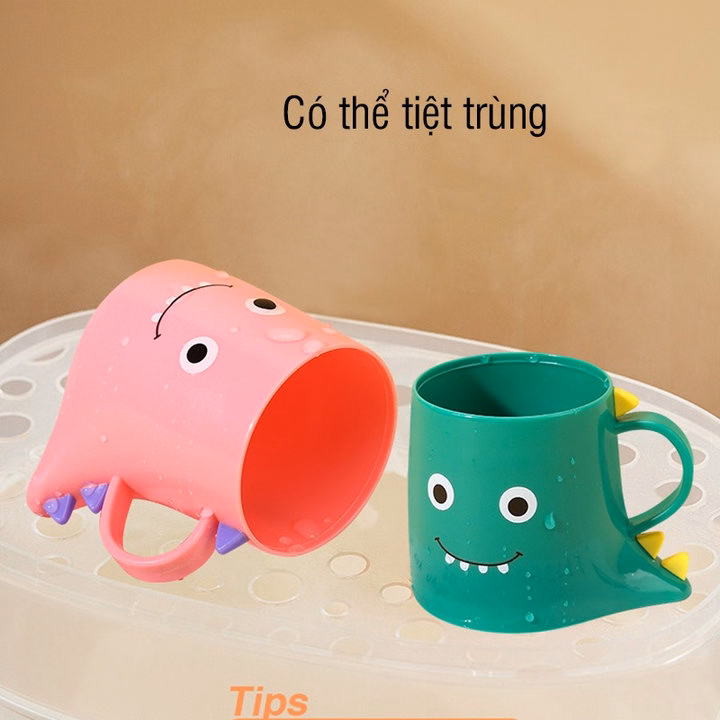 Cốc Đánh Răng Cho Bé Đựng Bàn Chải Đánh Răng Và Súc Miệng Khủng Long 56569 - Lady'S Passion - Ảnh 4