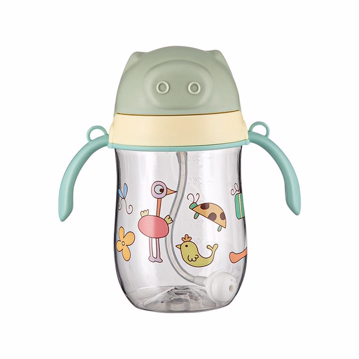 Bình Uống Nước Có Tay Cầm Và Dây Đeo Hình Heo 280Ml 0885 - Lady'S Passion - Ảnh 9