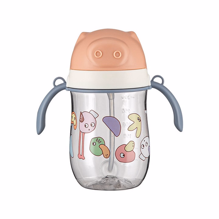 Bình Uống Nước Có Tay Cầm Và Dây Đeo Hình Heo 280Ml 0885 - Lady'S Passion - Ảnh 10