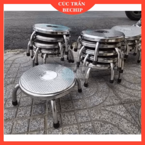 Ghế Inox Thấp, Ghế Ngồi Xổm Siêu Bền Ctb22 - Bechip