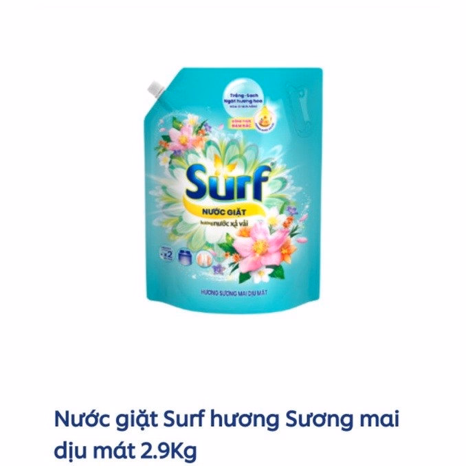 Nước Giặt Surf Chính Hãng Công Thức Đậm Đặc 2.9 Kg Ctb11 - Bechip - Ảnh 3