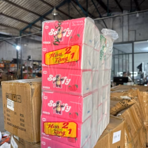 Bịch 3 Gói Khăn Giấy Rút Gấu Dâu (Mua 2 Tặng 1) - Gdn