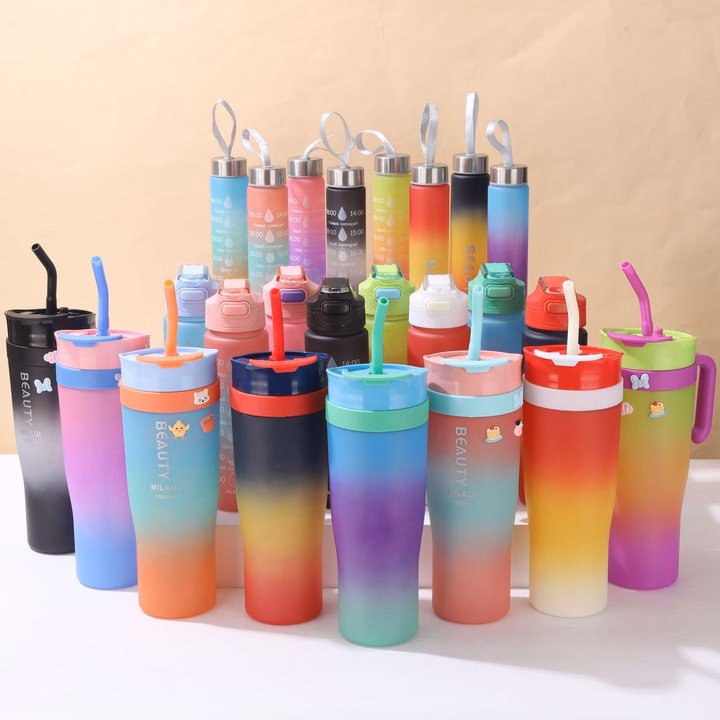 Sét 3 Bình Nhắc Nhở Uống Nước Beauty Mới 2024 - Gdn