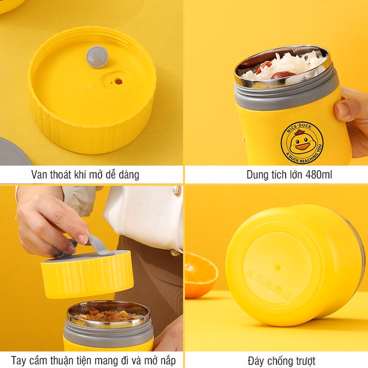 Bình Ủ Cháo Cho Bé Nice Duck 55473 - Lady'S Passion - Ảnh 6