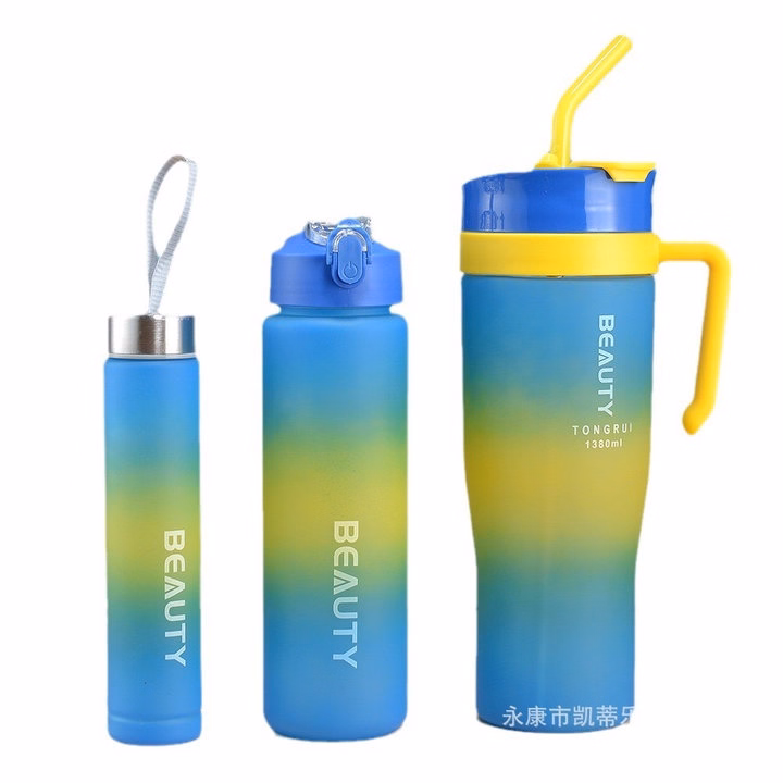 Set 3 Bình Nhắc Nhở Uống Nước Beauty Mới 2024 - Su - Ảnh 2