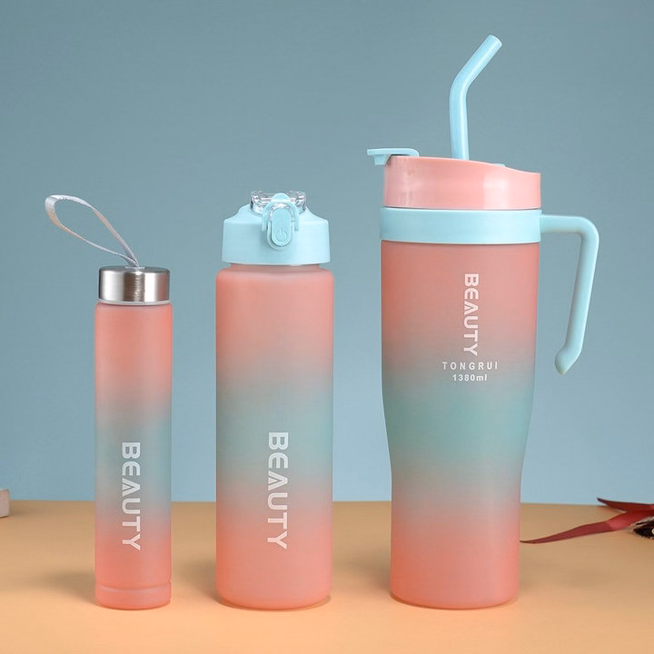Set 3 Bình Nhắc Nhở Uống Nước Beauty Mới 2024 - Su - Ảnh 4