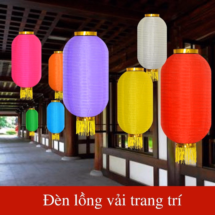 Sỉ Lồng Đèn Vải Trang Trí Hình Trụ Size 20Cm 55804 - Lady'S Passion