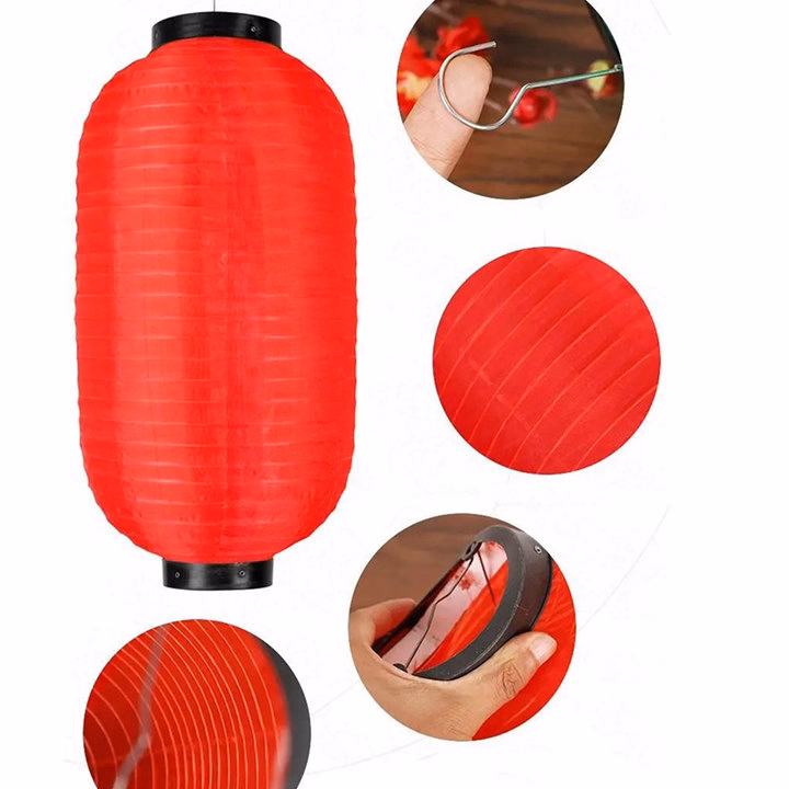 Sỉ Lồng Đèn Vải Trang Trí Hình Trụ Size 20Cm 55804 - Lady'S Passion - Ảnh 4