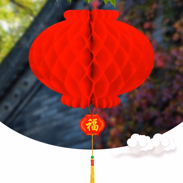 Set 10 Lồng Đèn Trang Trí Tổ Ong Size 10Cm 25Cm 30Cm 55830 - Lady'S Passion - Ảnh 5