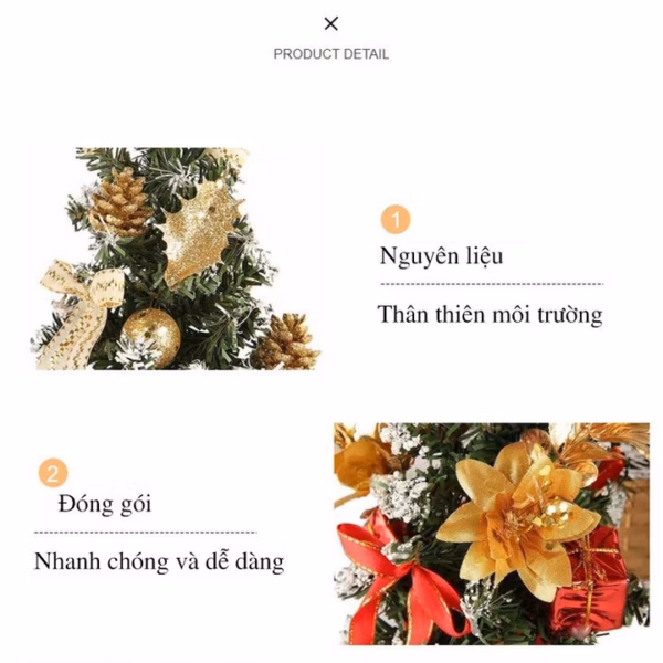 Cây Thông Noel Mini Để Bàn Size 30Cm 55809 - Lady'S Passion - Ảnh 5
