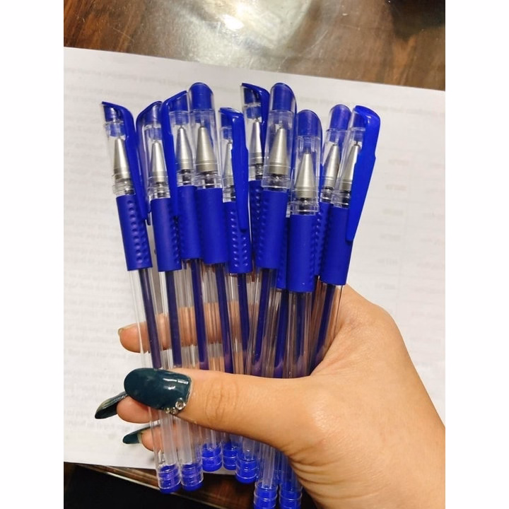 Set 50 Cây Bút Bi Mực Nước Ngòi Kim 0.5Mm, Viết Êm Tay Đều Mực Ctb378 - Bechip - Ảnh 6