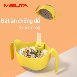 Bát Ăn Dặm Silicon 3 Chức Năng Kèm Ống Hút Misuta 55210 - Lady'S Passion