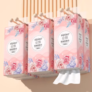 Thùng 10 Bịch Giấy Rút Sipiao Chef&Chef Tq-Hoa Hồng - Gdn
