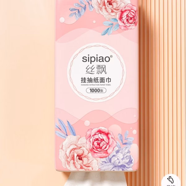 Thùng 10 Bịch Giấy Rút Sipiao Chef&Chef Tq-Hoa Hồng - Gdn - Ảnh 2