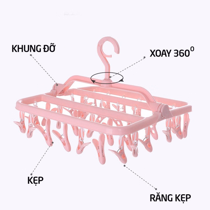 Giá Móc Treo Quần Áo Cho Bé 32 Móc 56527 - Lady'S Passion - Ảnh 2