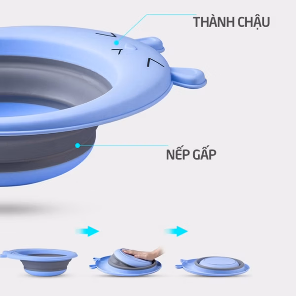Chậu Gấp Gọn Rửa Mặt Cho Bé 00753 - Lady'S Passion - Ảnh 8