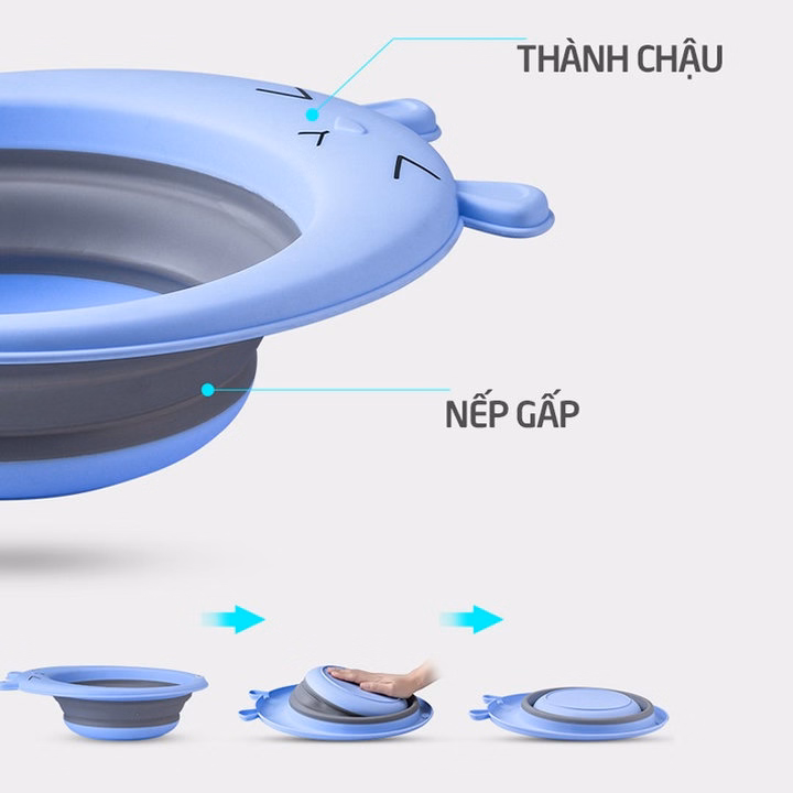 Chậu Gấp Gọn Rửa Mặt Cho Bé 00753 - Lady'S Passion - Ảnh 8