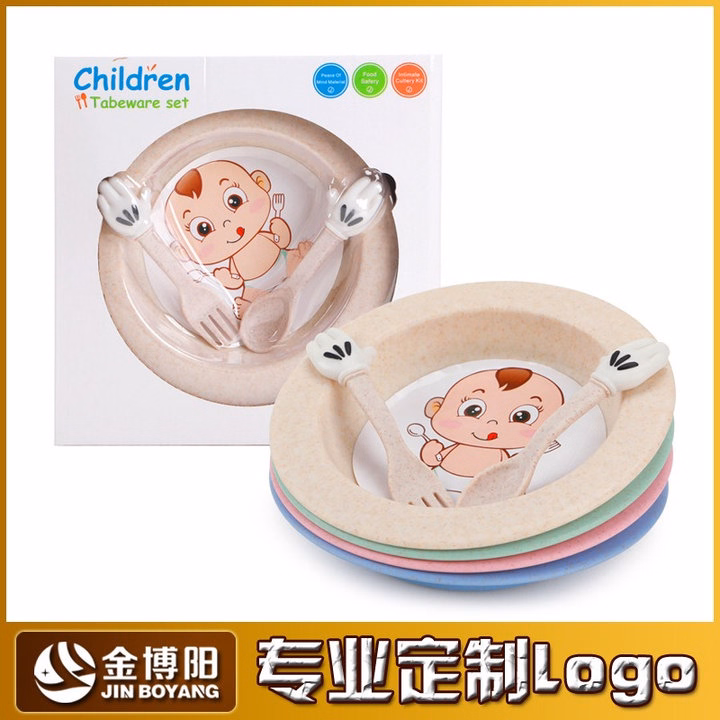 Đĩa Kèm Thìa Dĩa Children Lúa Mạch An Toàn Cho Bé Ăn Dặm 00566 - Lady'S Passion - Ảnh 8