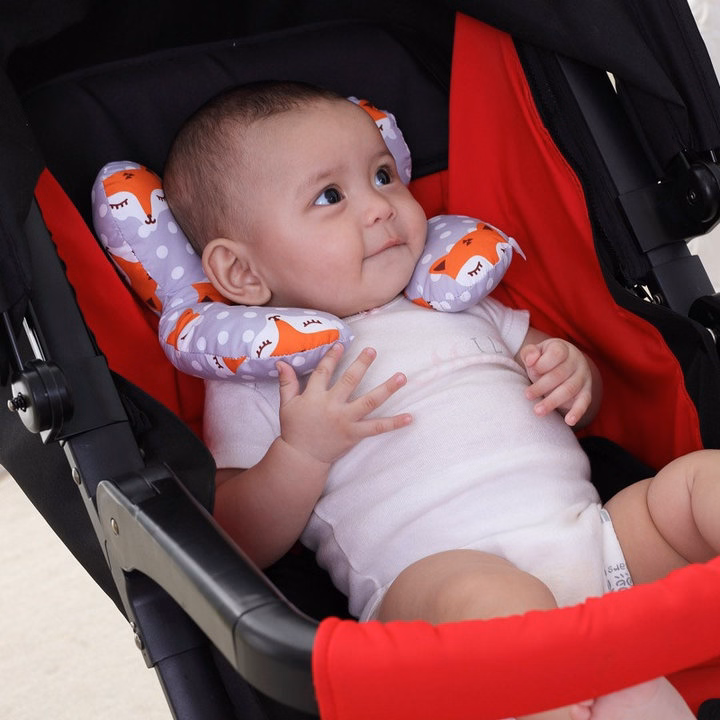 Gối Nằm Xe Đẩy Định Hình Đầu Và Cổ Cho Trẻ Sơ Sinh Wooji 55954 - Lady'S Passion - Ảnh 2