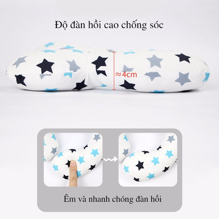 Gối Nằm Xe Đẩy Định Hình Đầu Và Cổ Cho Trẻ Sơ Sinh Wooji 55954 - Lady'S Passion - Ảnh 4
