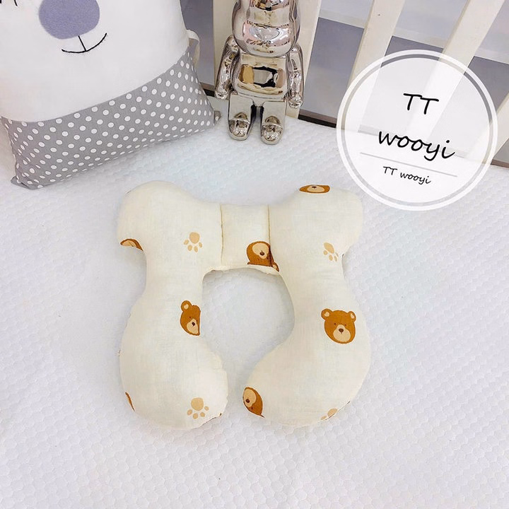 Gối Nằm Xe Đẩy Định Hình Đầu Và Cổ Cho Trẻ Sơ Sinh Wooji 55954 - Lady'S Passion - Ảnh 6