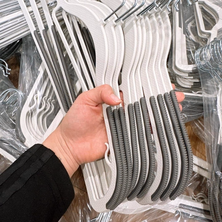 Combo 10 Móc Treo Quần Áo Chống Trượt, Đa Năng, Xoay 360 Độ