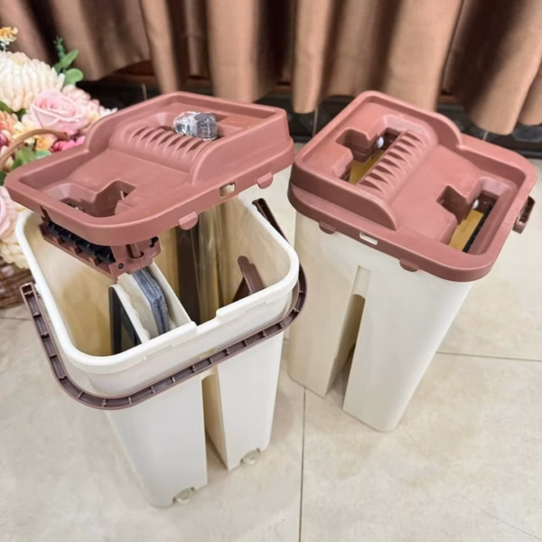 Bộ Chổi Lau Nhà Tự Vắt Tặng Kèm Chổi Và 2 Khăn - Ảnh 2