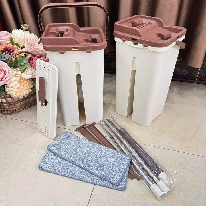 Bộ Chổi Lau Nhà Tự Vắt Tặng Kèm Chổi Và 2 Khăn