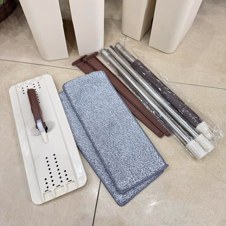 Bộ Chổi Lau Nhà Tự Vắt Tặng Kèm Chổi Và 2 Khăn - Ảnh 4