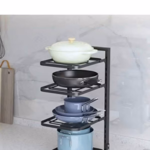 Giá Úp Xoong Nồi 3 Tầng, 4 Tầng Tiện Lợi