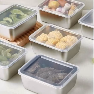 Hộp Lạnh Inox Có Nắp Đựng Tiện Lợi Size 13,5X10,5X5,5Cm