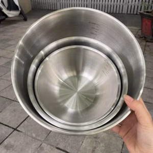 Bộ 3 Bát Trộn Inoc Có Vạch Đo Lượng Nước
