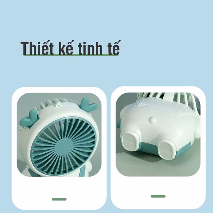 Quạt Cầm Tay Mini Con Hươu 57295 - Lady'S Passion - Ảnh 3