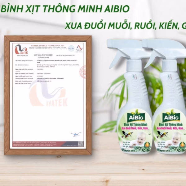Xịt Đuổi Muỗi, Kiến, Gián Thông Minh Aibio 530Ml- Sản Phẩm Sinh Học Không Gây Mùi, Hiệu Quả Toàn Diện, An Toàn Cho Trẻ - Ảnh 2
