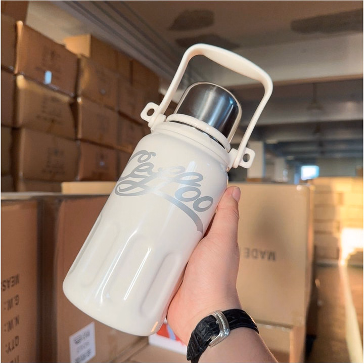 Bình Giữ Nhiệt Inox Coffee Cup Dây Đeo 1200Ml - Su - Ảnh 7