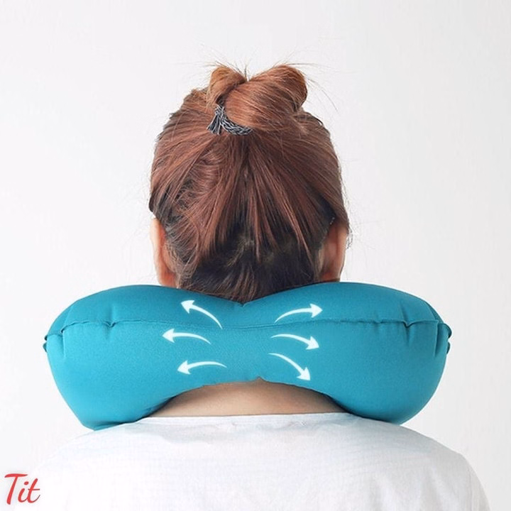 Gối Bơm Hơi Hình Chữ U Tiện Dụng Khi Đi Du Lịch - Ảnh 4
