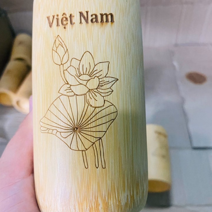 Cốc Tre Uống Nước - Ly Tre Decor Khắc Chữ - Ảnh 11