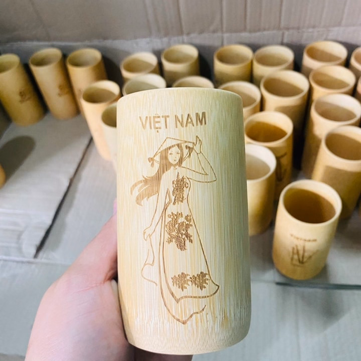 Cốc Tre Uống Nước - Ly Tre Decor Khắc Chữ - Ảnh 15