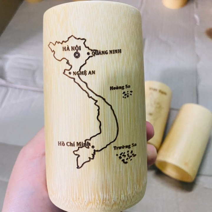 Cốc Tre Uống Nước - Ly Tre Decor Khắc Chữ - Ảnh 16