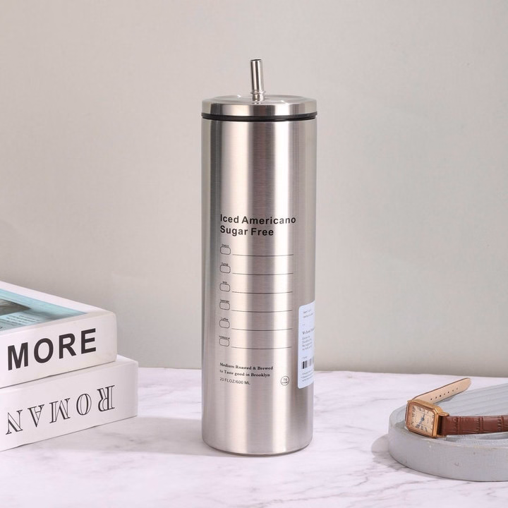 Ly Giữ Nhiệt Hình Trụ Americano Cao 600Ml Mẫu Mới 2024 - Gdn - Ảnh 2