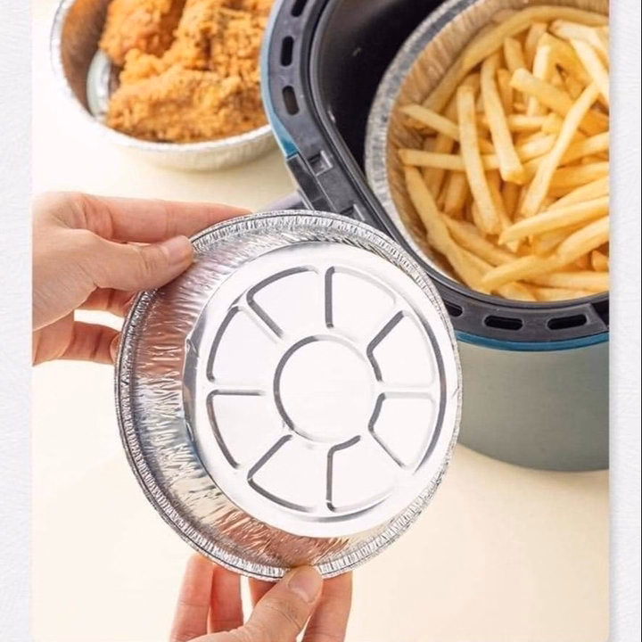 Bộ 125 Khay Bạc Lót Nồi Chiên Không Dầu 22Cm - Su - Ảnh 7