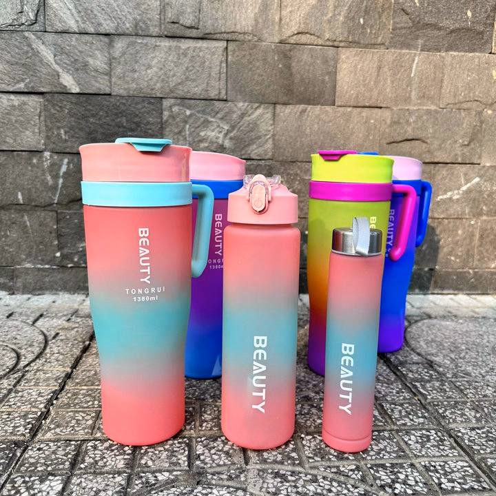 Sét 3 Bình Nhắc Nhở Uống Nước Beauty Mới 2024 - Su - Ảnh 3