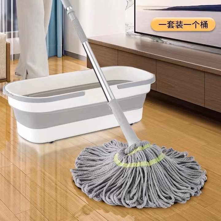 Cây Lau Nhà Vắt Tay Trợ Lực Tròn - Su - Ảnh 6