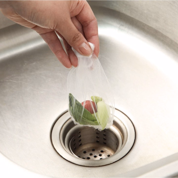 Set 100C Túi Lọc Rác Bồn Rửa Chén Bát, Thiết Kế Kiểu Lưới Siêu Dai Đầu Có Chun Co Giãn Chống Tắc Nghẽn Ống Ld022 - Lady'S Passion - Ảnh 4