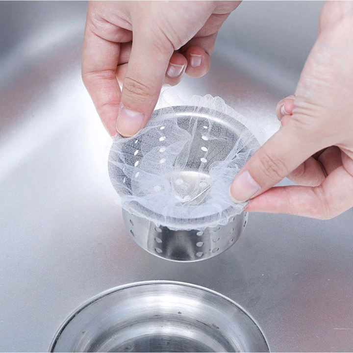 Set 100C Túi Lọc Rác Bồn Rửa Chén Bát, Thiết Kế Kiểu Lưới Siêu Dai Đầu Có Chun Co Giãn Chống Tắc Nghẽn Ống Ld022 - Lady'S Passion - Ảnh 7