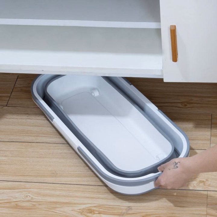 Xô Đựng Gấp Gọn Hình Chữ Nhật - Su - Ảnh 2