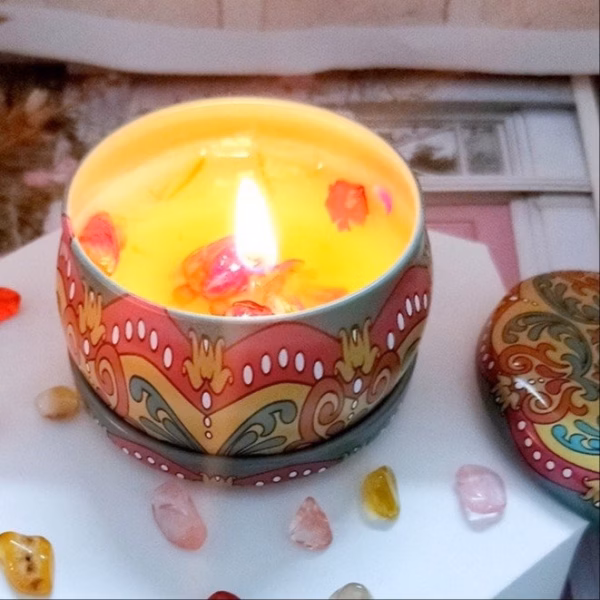 Sáp Nến Thơm Hủ Thổ Cẩm - Silver - Ảnh 3