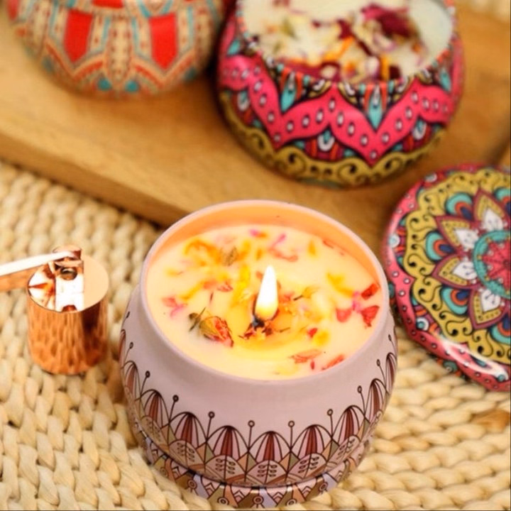 Sáp Nến Thơm Hủ Thổ Cẩm - Silver - Ảnh 4